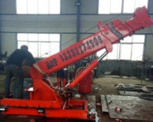 通之宇随车吊运机用于高层楼房大吨位吊装试机成功